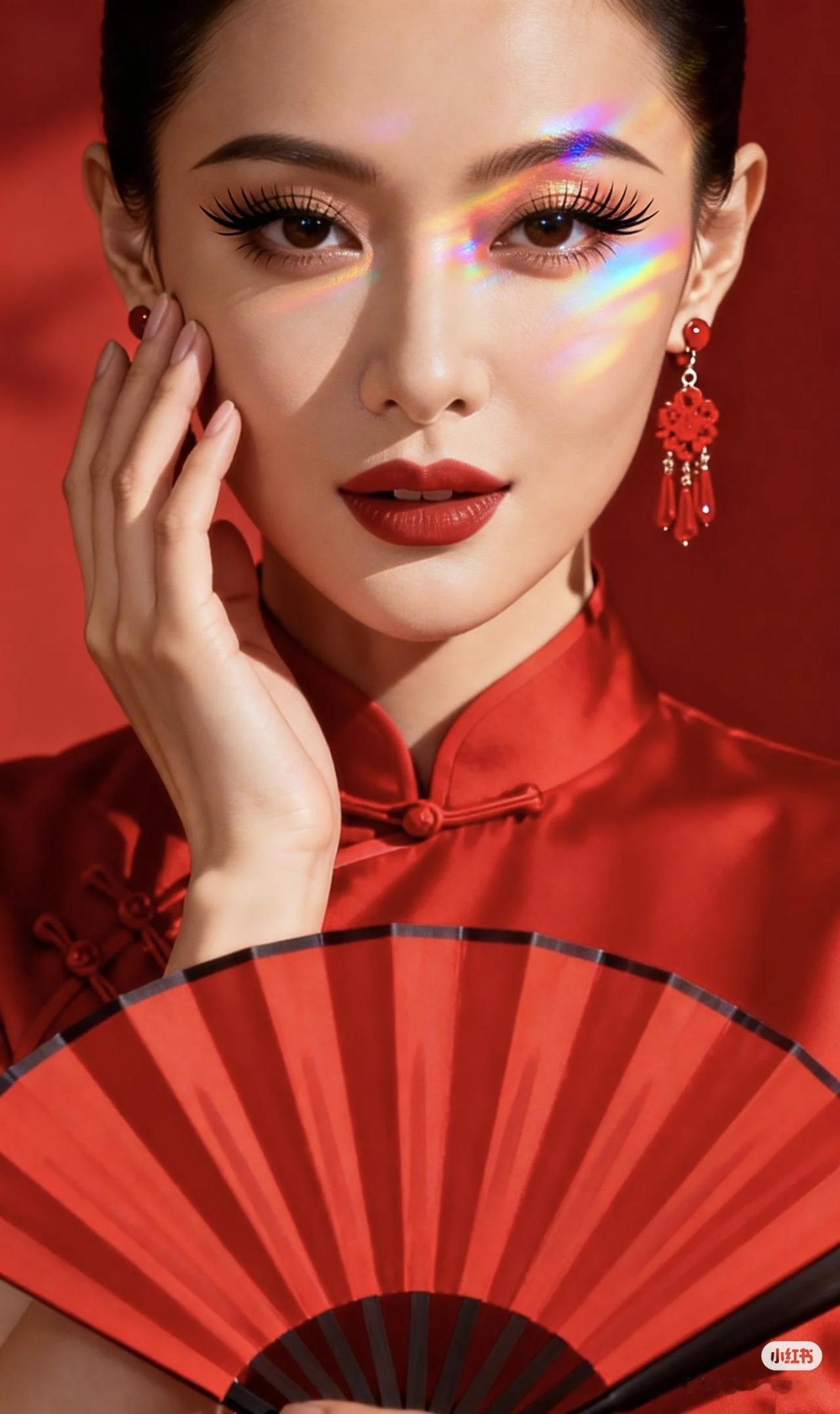 晒图笔记大赛美女旗袍穿搭写真