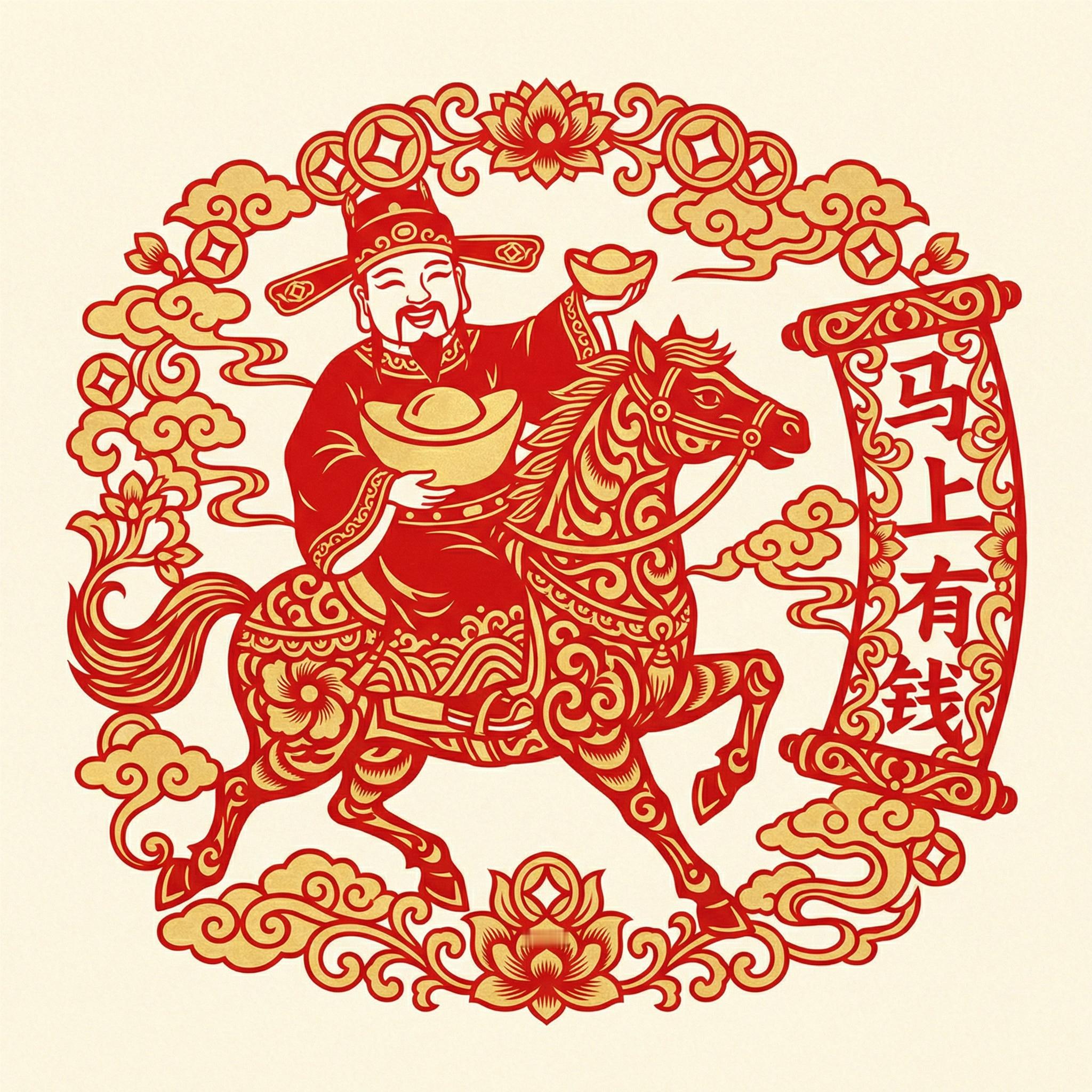 新年快乐  马上有钱！ 