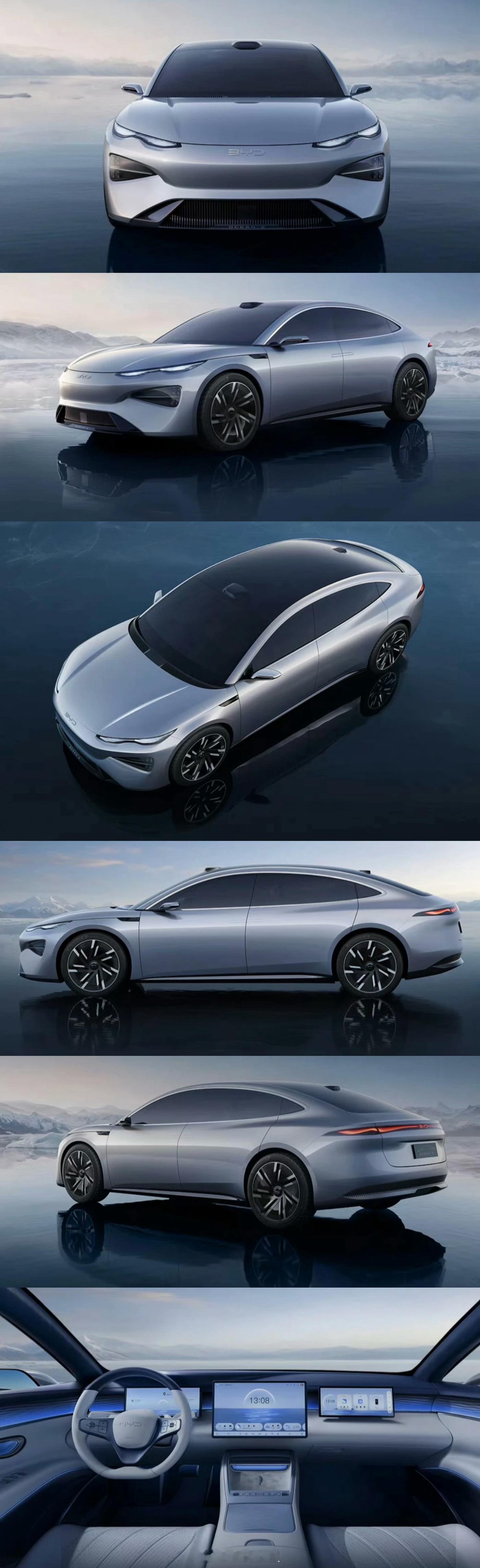 比亚迪Ocean-S概念车，海豹08应该和这块车长的差不多，明年上市，20多万，