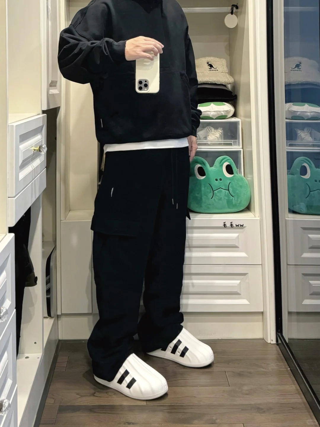 工装卫裤｜黑白系穿搭