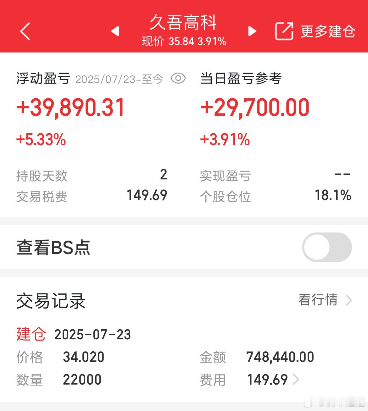 不错！V+入场的又大吃肉了[打call][打call] ​​​