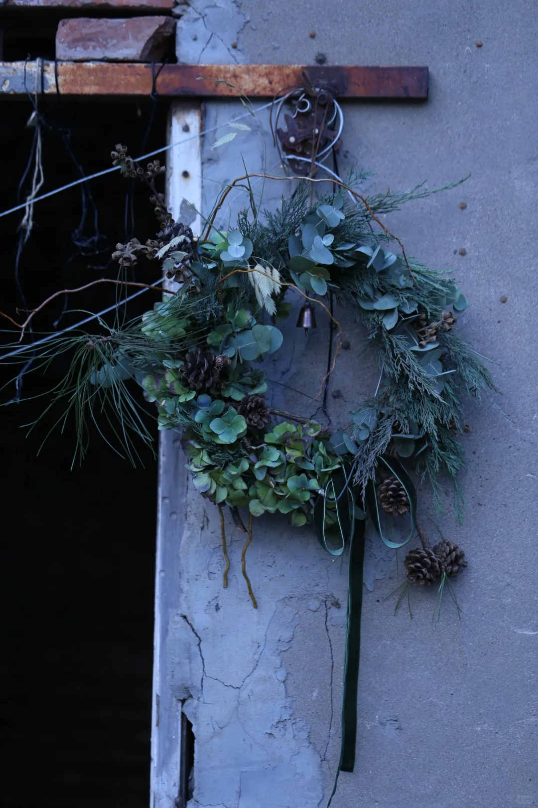 圣诞🎄🧑‍🎄花环之绿色系：松林晨曦