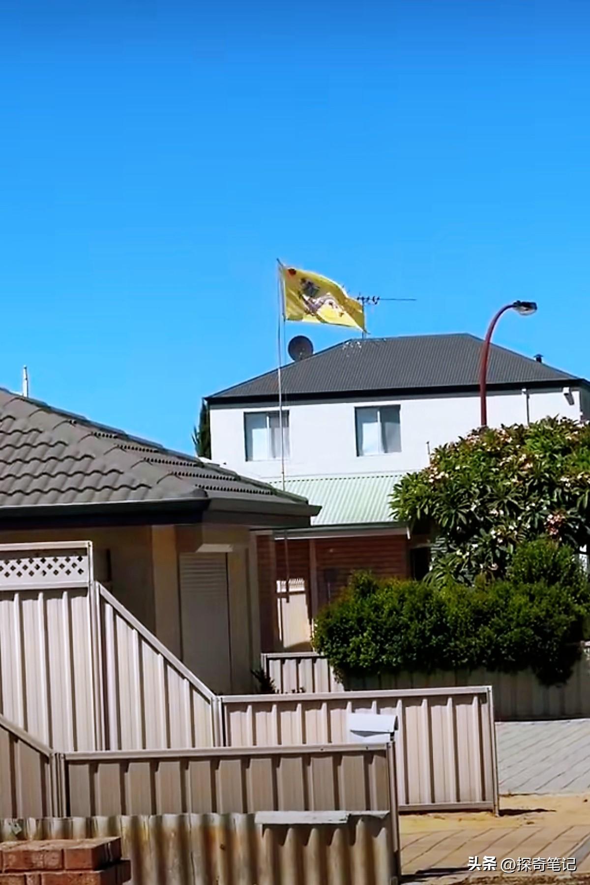 网友在澳大利亚拍到清朝黄龙旗，这事儿挺有意思。有人总说那段历史早已翻页了，也已经