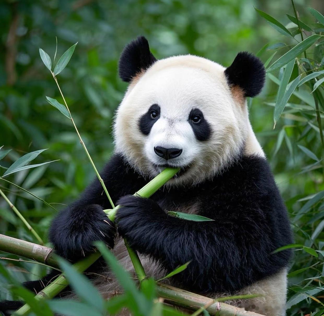 我们的Panda来了 咱们可爱的国宝Panda闪亮登场啦！它圆滚滚的身子，憨态可
