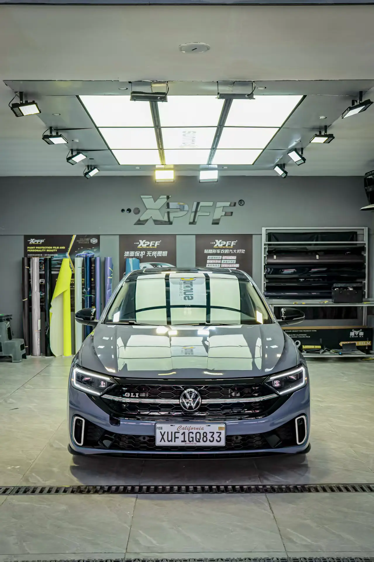 23-25款速腾海外版中网下网(一体下网)，中网为亮黑面做工 下网为一...