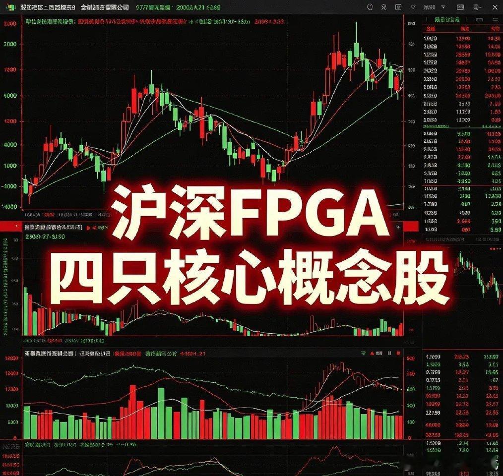 沪深股市FPGA核心概念股解析1、安路科技核心技术：专注FPGA全链条自主研发，
