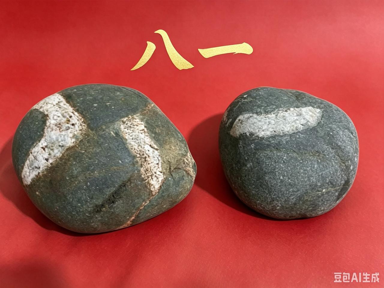《八一》天然数字石