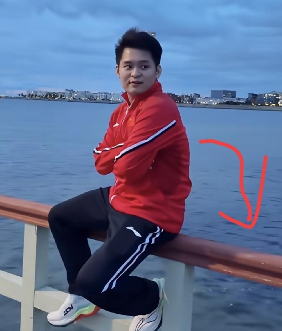 林诗栋在马尔默海边拍的一张照片，评论区直接跑偏了。没人讨论构图帅不帅，全在担心栏