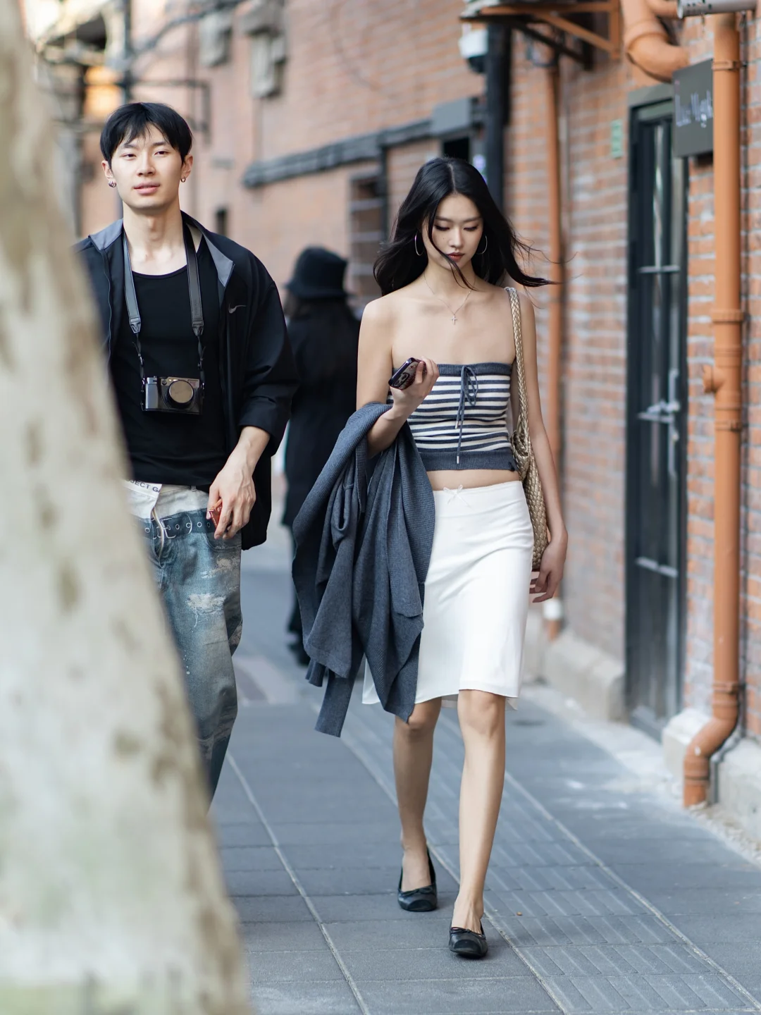 上海街头、初夏穿搭