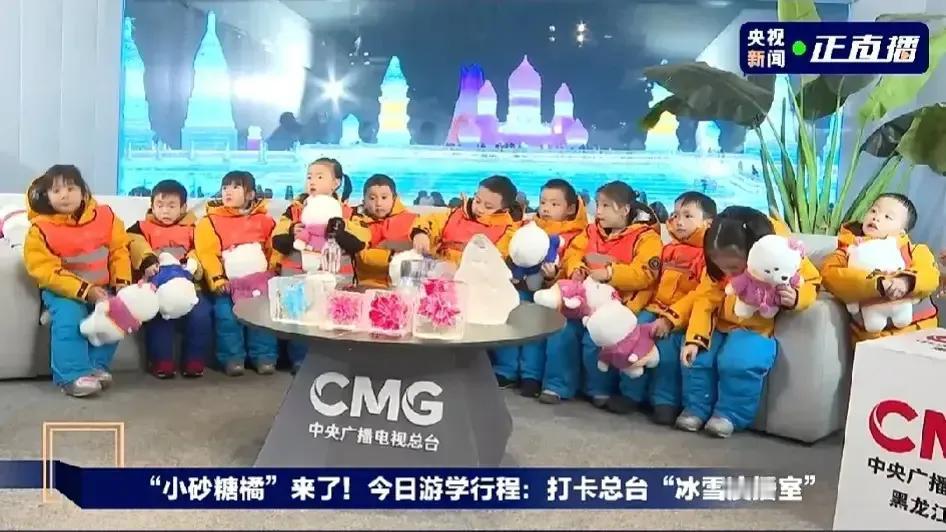 11个小沙糖桔，做客央视直播间[赞]
这一趟研学下来就已经是人生巅峰了吧[偷笑]