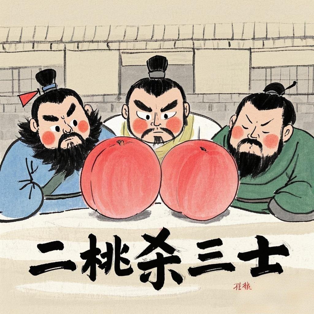 中国古人智慧②：二桃杀三士

“二桃杀三士”现在是一个成语，顾名思义就是用两颗桃