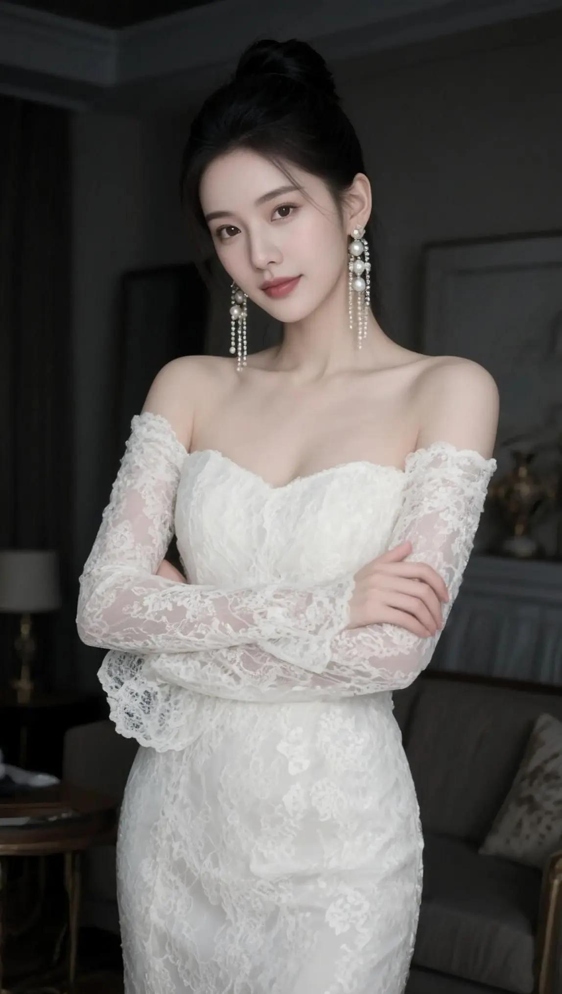 AI蕾丝优雅写真 ai创作