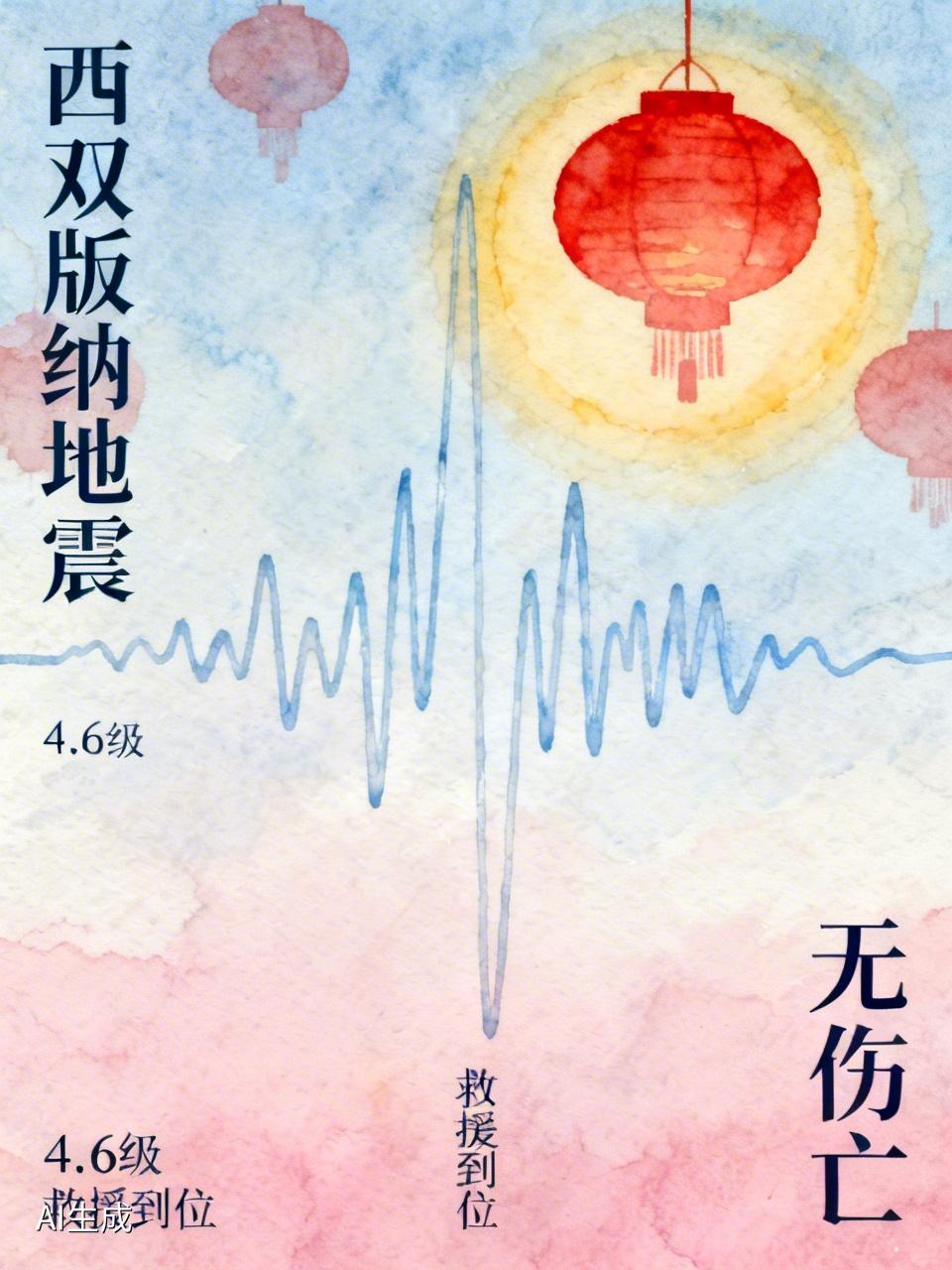 西双版纳突发地震！大年初一深夜震感强烈，最新进展让人安心
 大年初一深夜，也就是