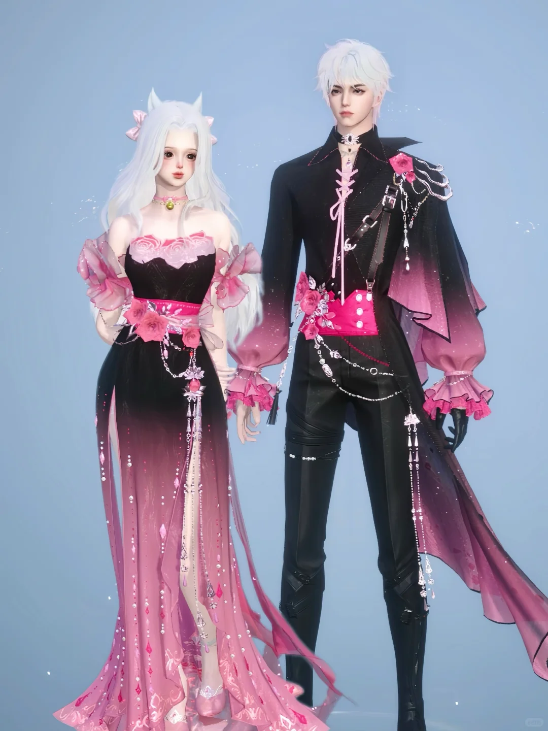 炽情私语 | 姬蜜儿衣服黑白双色情侣染🌸