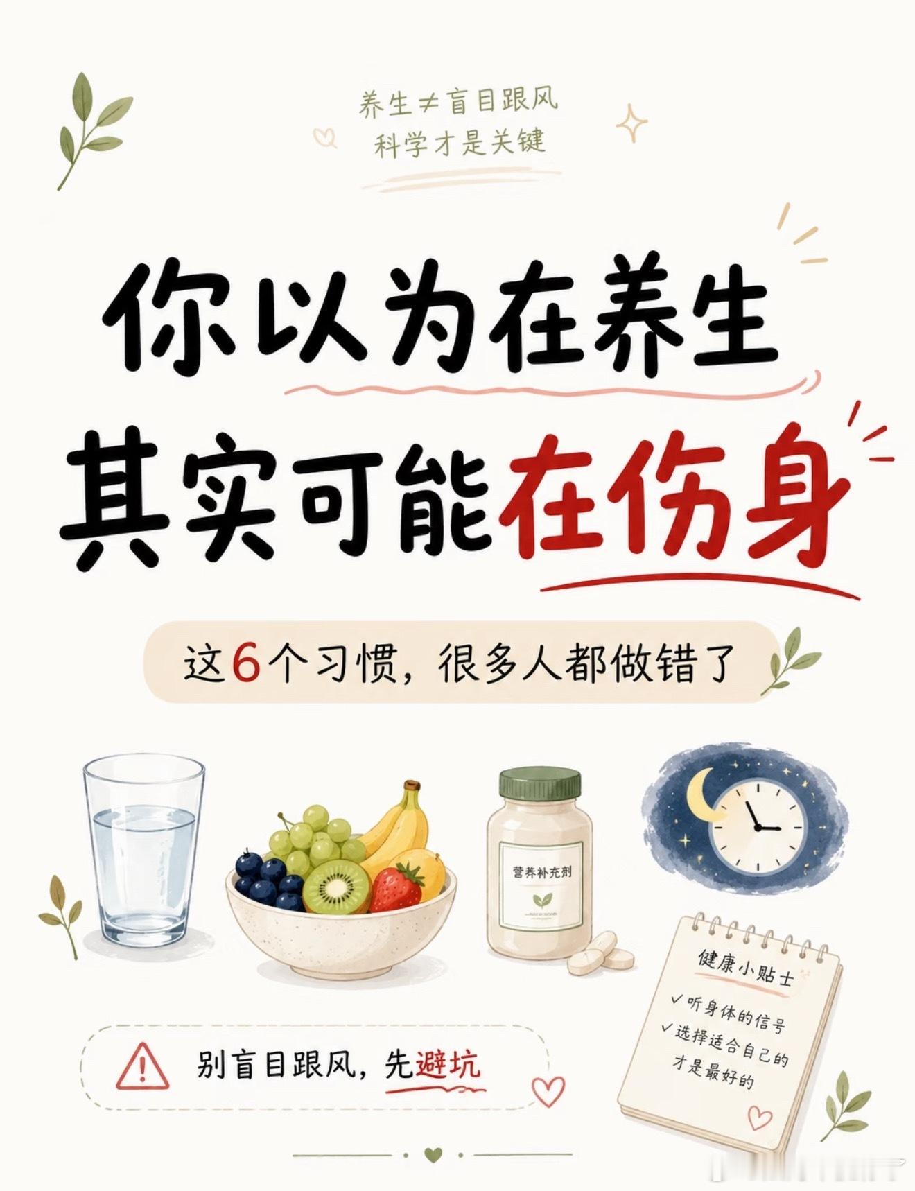 你以为养生其实没用的行为 跟风做的不少养生操作都白费功夫。长时间捂汗排毒、乱吃滋