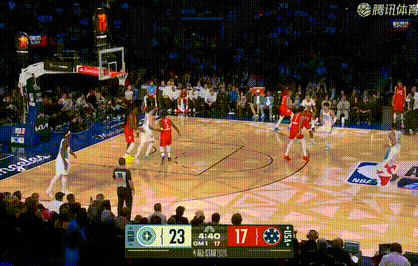 世界队打出一波14比2，压制Team Stars2026nba全明星