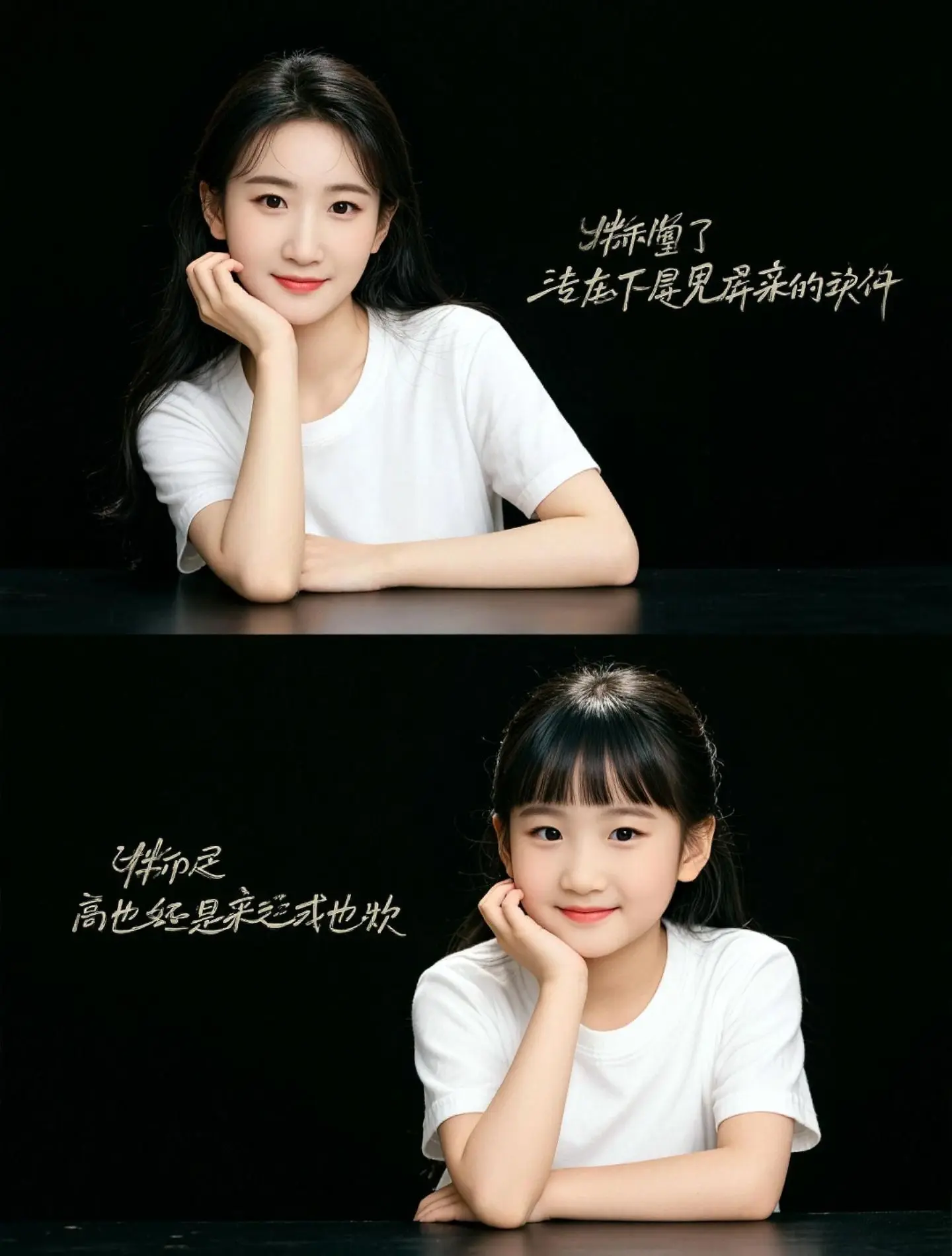 AI极简母子写真 ai创作