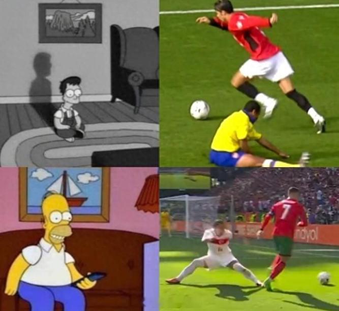 #c罗一脚单车拉回了20年前# 39岁的C罗一脚单车，仿佛把时光一下子拉回了20