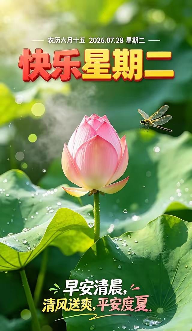 7.28[玫瑰][福]早上好[招财进宝][心]
梦醒又启程，一切从头开始，愿我们