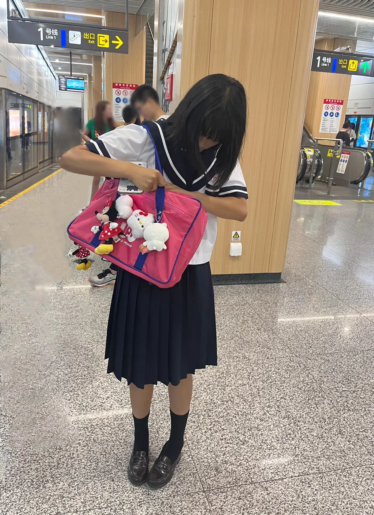 jk日常 好像拍到真樱花妹了