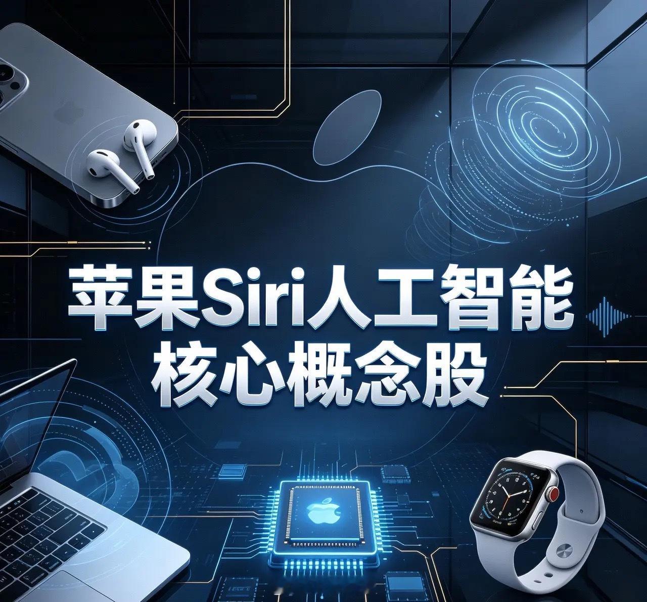 苹果Siri人工智能核心概念股1. 歌尔股份（002241）苹果iPhone A