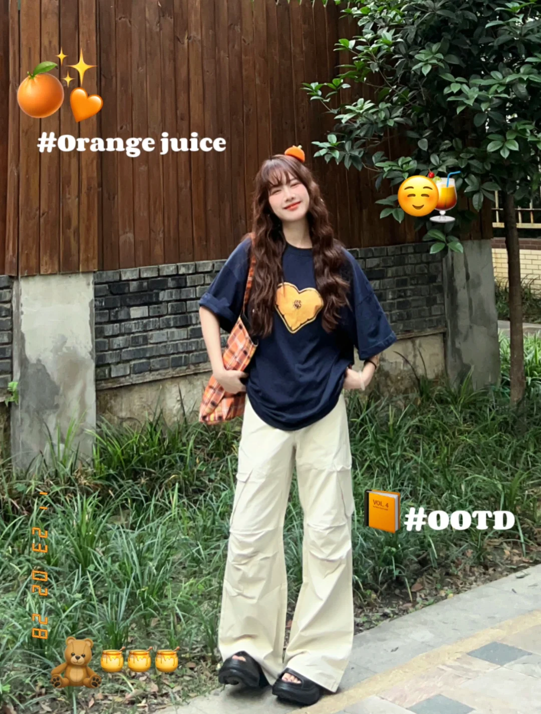 ootd·是橘子味的夏天🍊宽松舒适工装裤穿搭