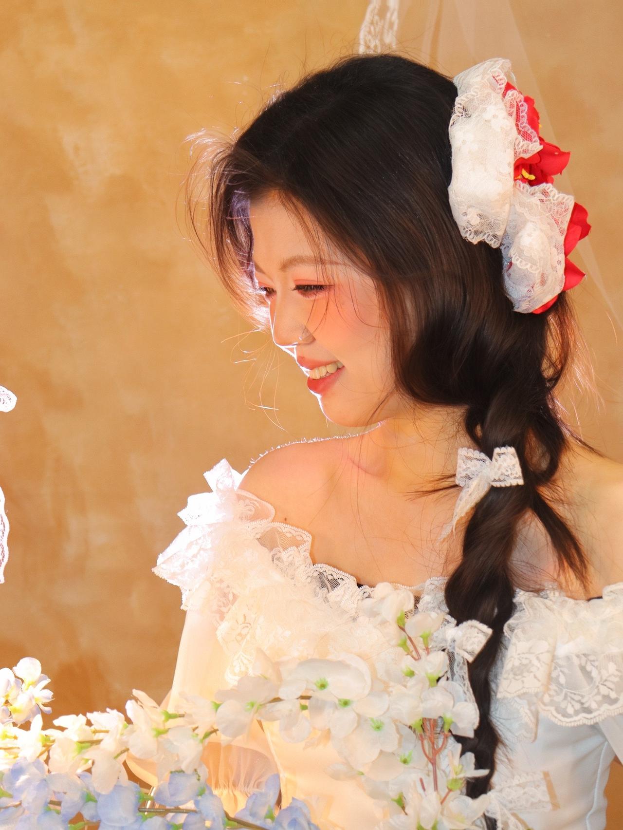 @耶耶缺 森系少女 少女写真 油画少女