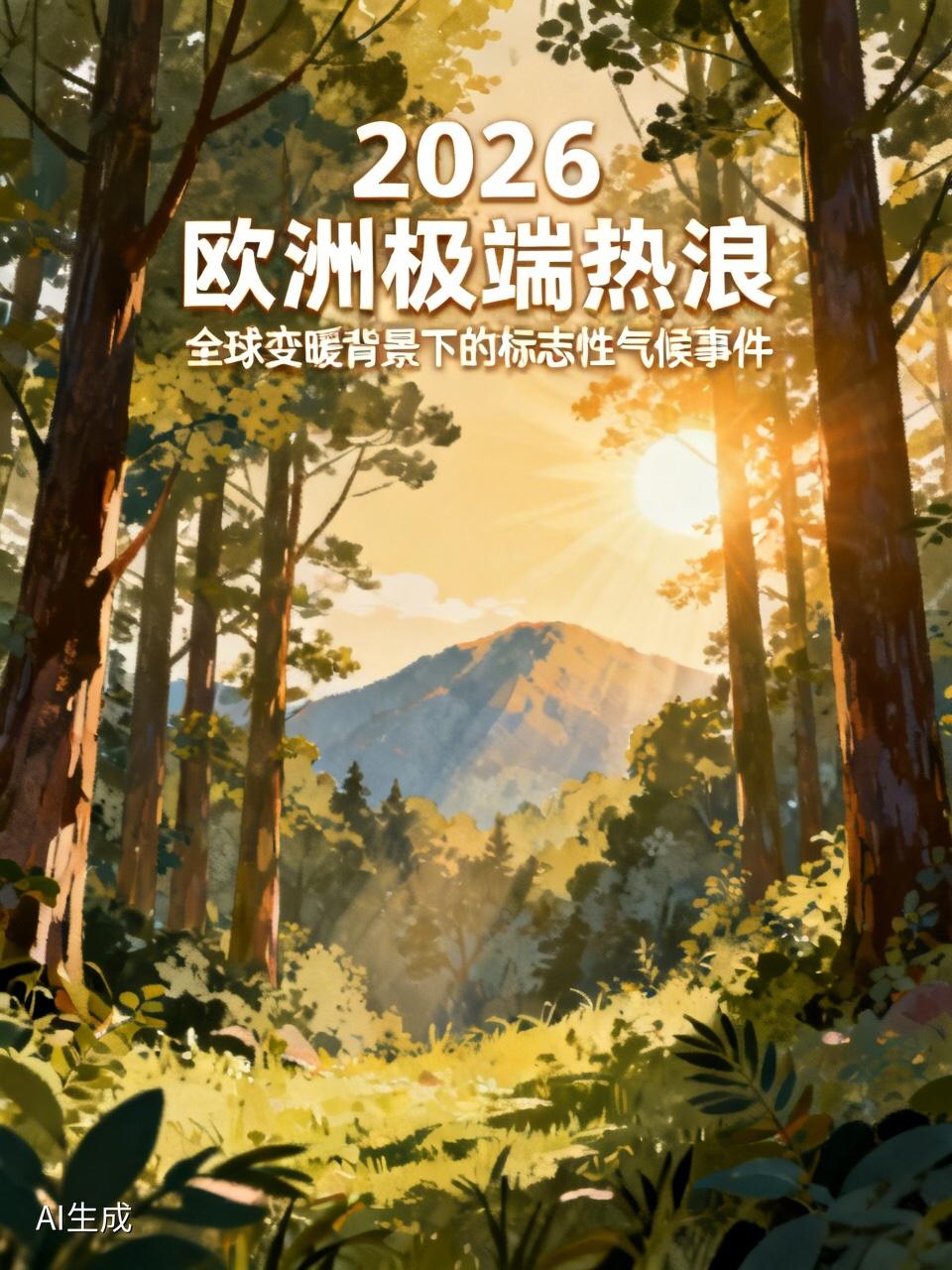 2026年欧洲遭遇的这场“早、强、广”的极端热浪，是全球变暖背景下的标志性气候事