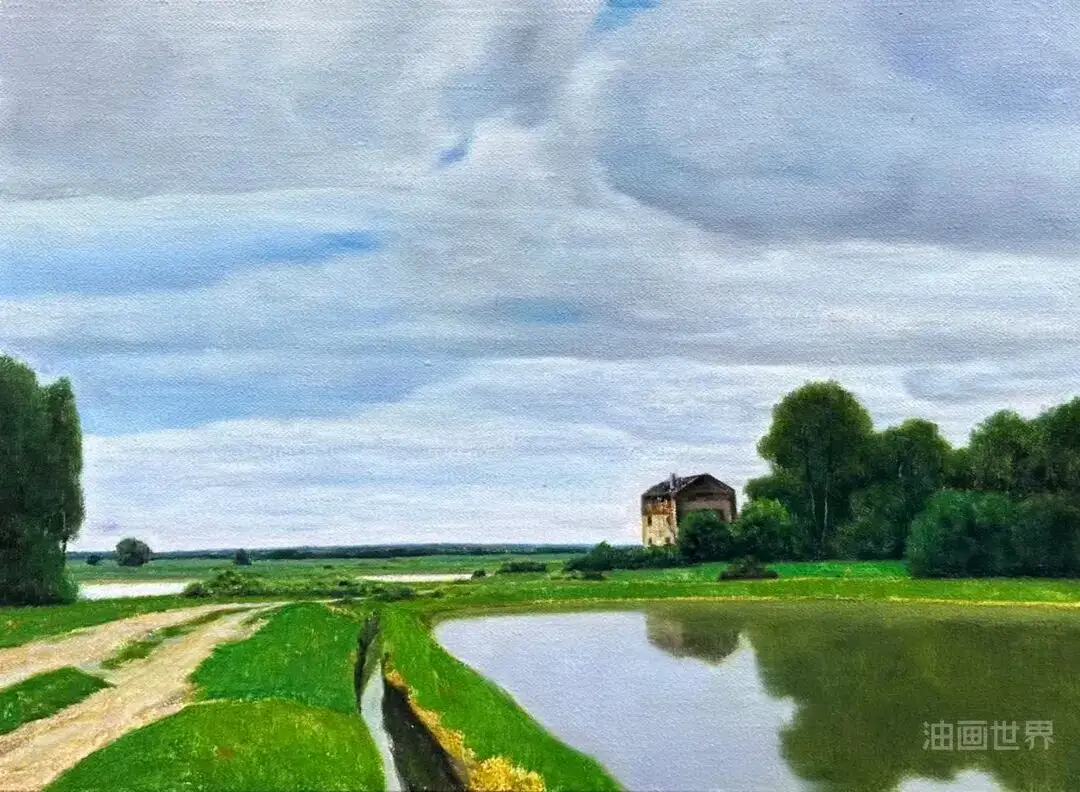 姜向东 2026绿色系风景油画作品欣赏遇见艺术遇见美好绘画参考