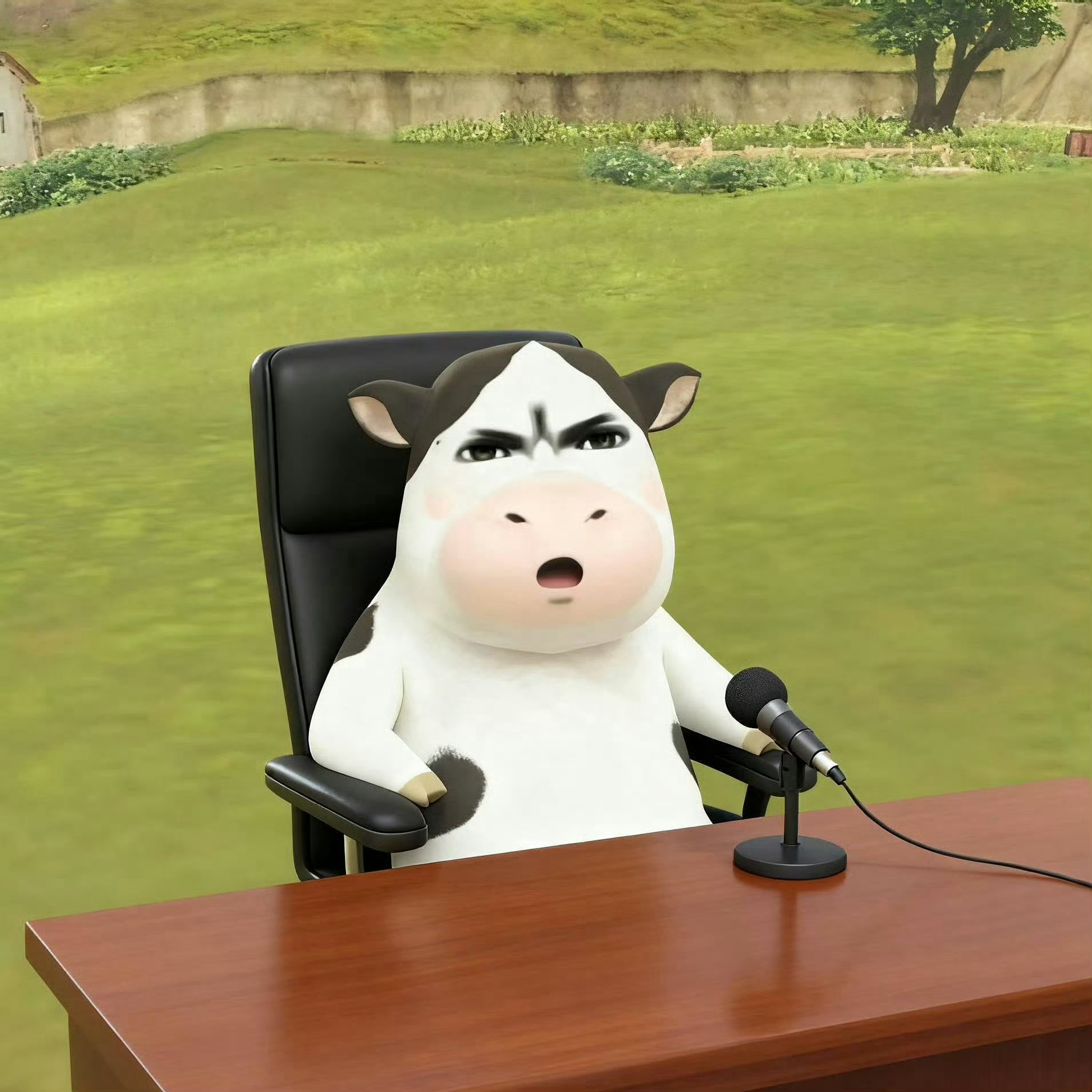 下面有请“唯一”猫塑出来哞两句，从牛婶的角度来看这怎么不算是大牛二牛CP卡呢。 