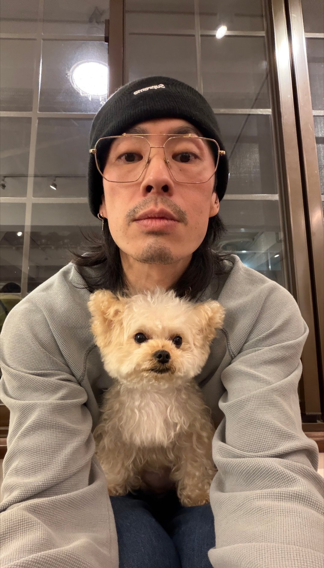 吴建豪和他的小狗，好萌的小狗狗 