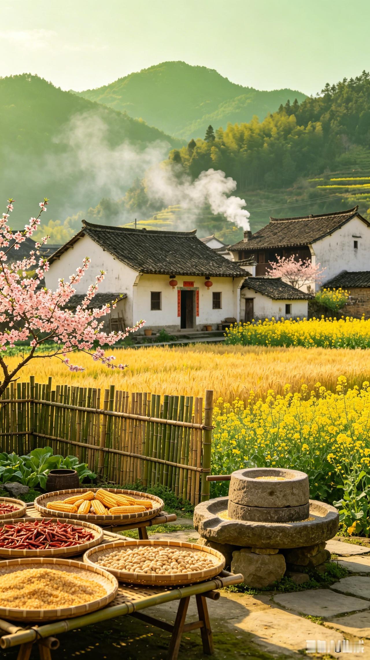 小时候拼命想逃离的地方，如今成了最想回去的故乡。
记忆里的乡村就是这个样子：清晨