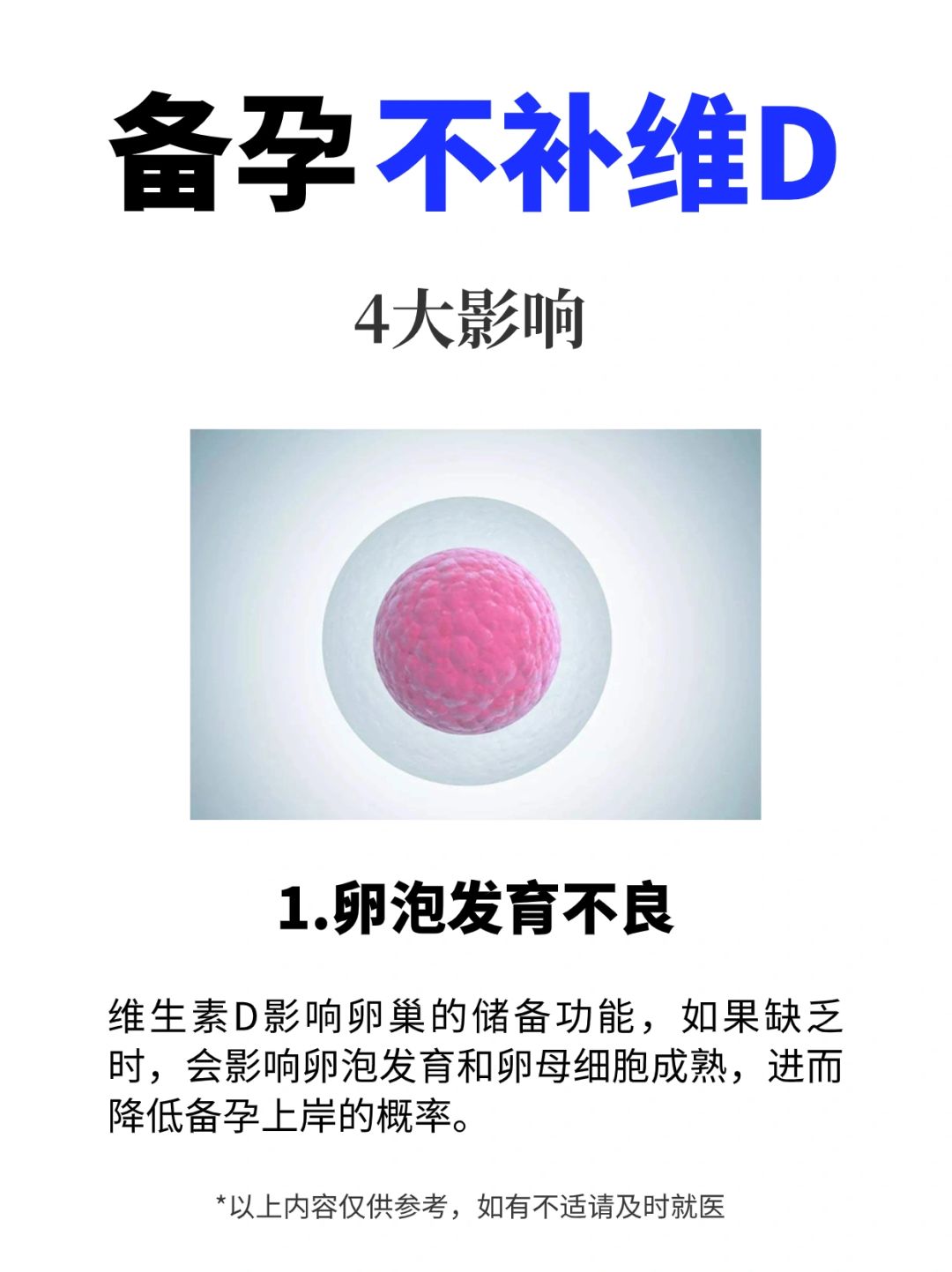 备孕肚子一直没动静，看看是不是缺维D了！