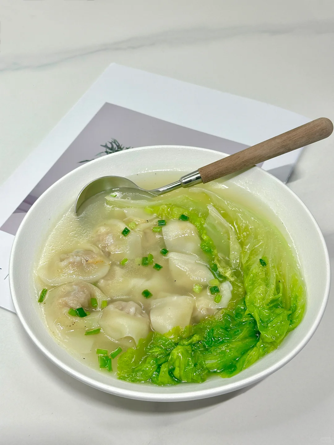 减脂期必备✨低卡小虾米青菜汤云吞