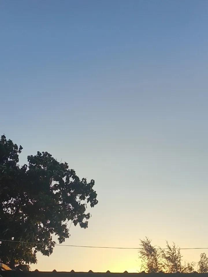 落日余晖，拍摄于肥城市潮泉镇自己的老家！
首发头条