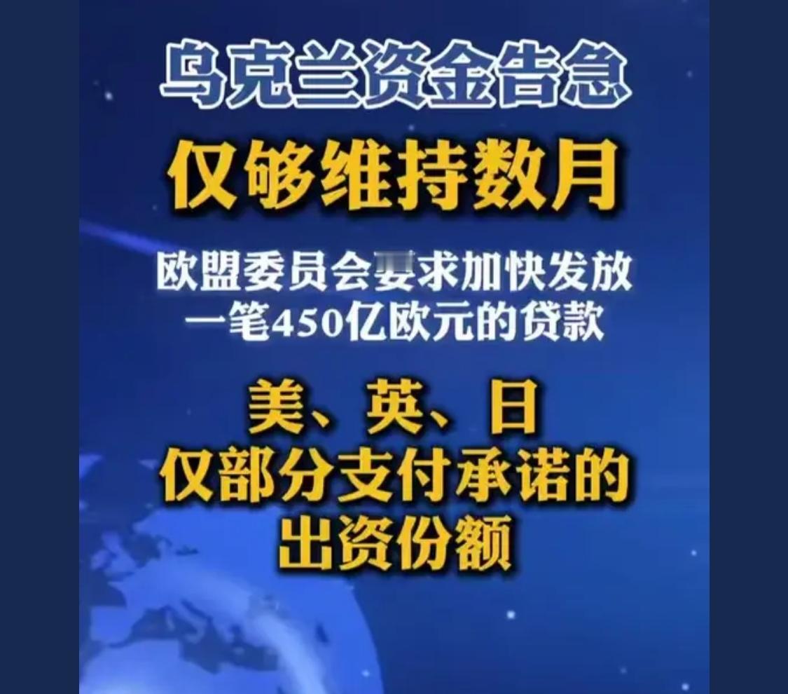 乌克兰不是“濒临破产”，而是已经在“靠ICU续命”的准破产状态。
战争不结束、外