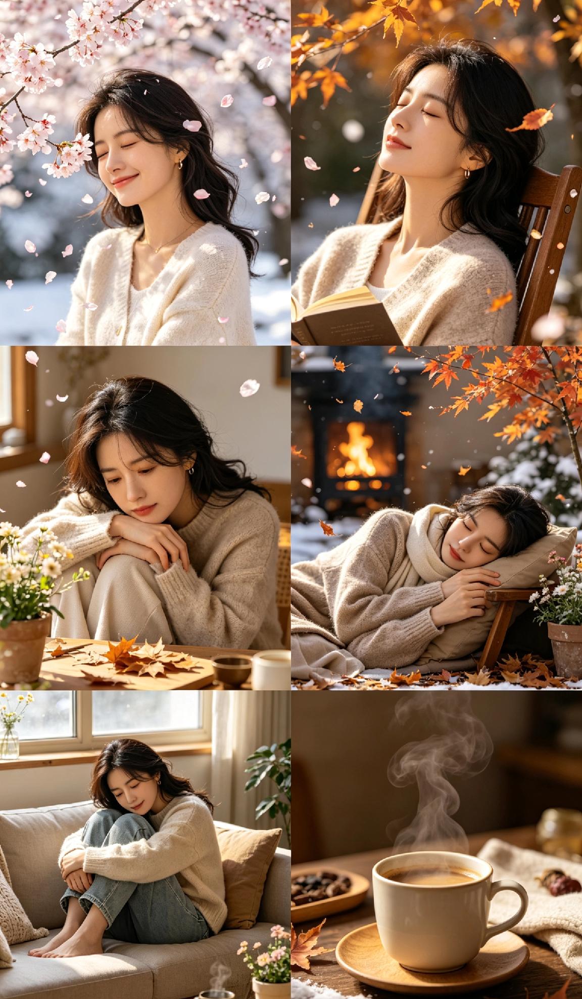 世间万般慌张，唯有温柔可抵漫长。四季轮换，时光游走，我们都在岁月中慢慢蜕变前行。