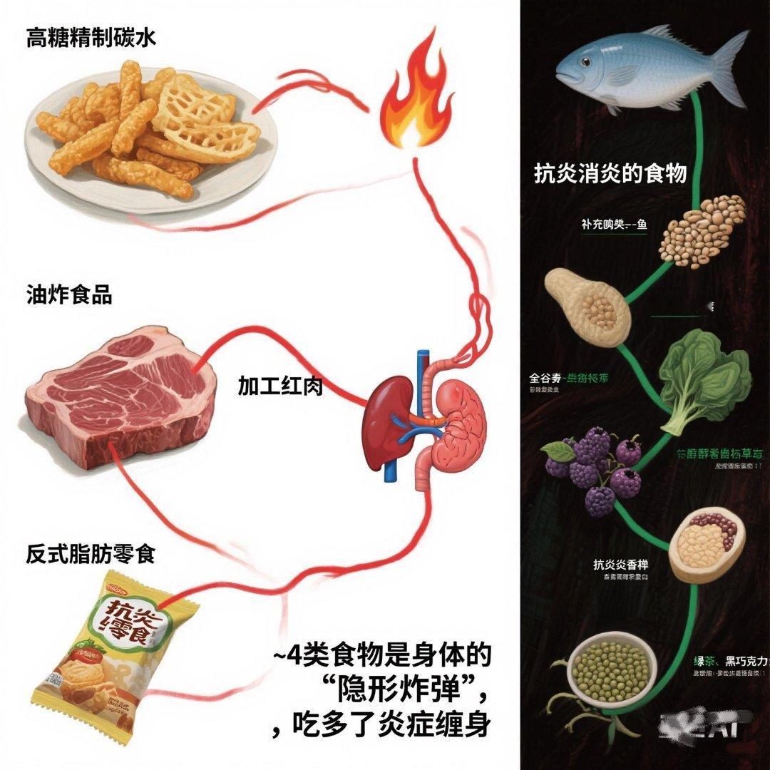 这4类促炎食物要少吃现在年轻人的生活简直被这些“隐形炸弹”包围了：早上没加糖的咖