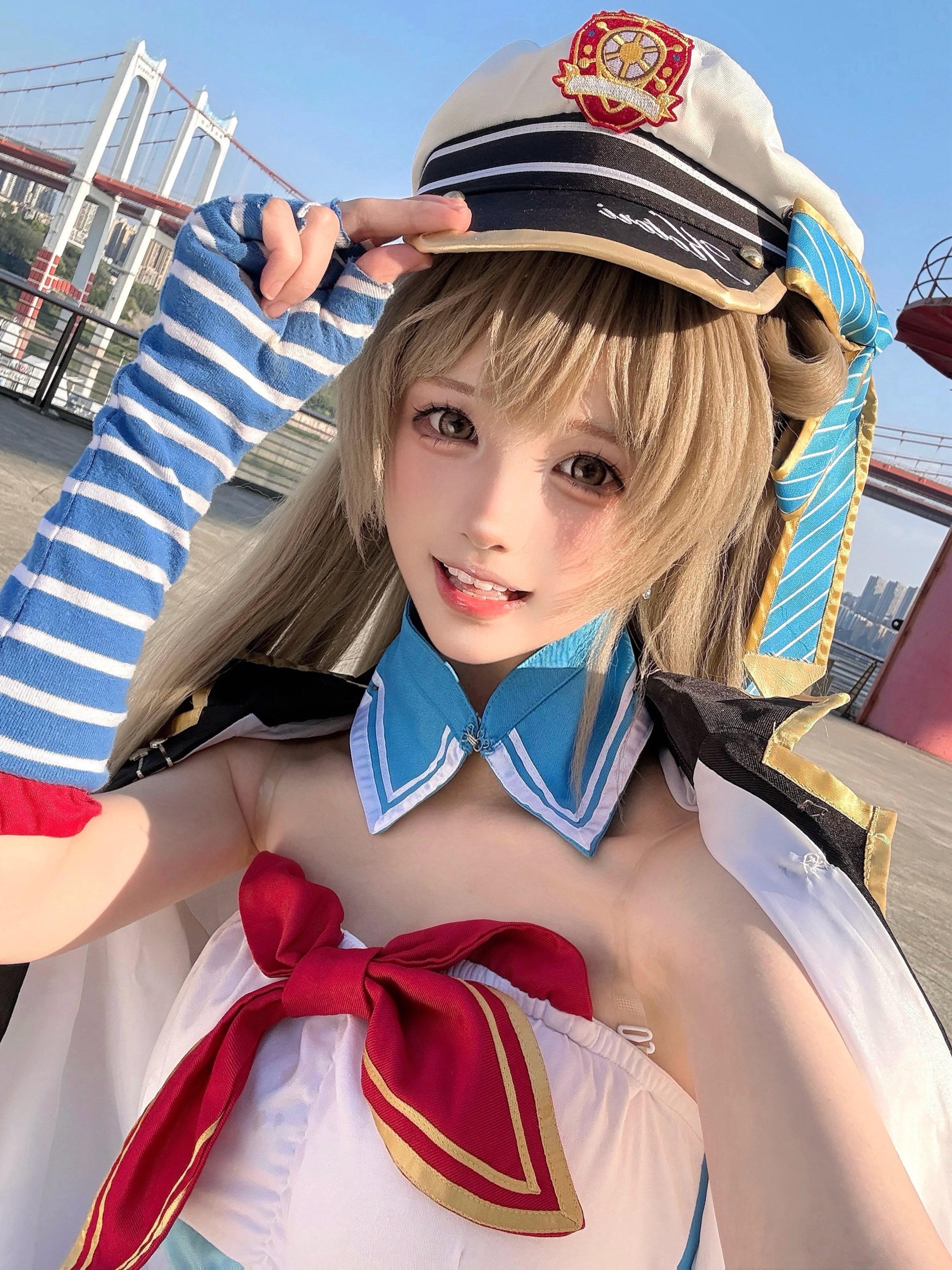夏色えがおで。   本人已成年，无任何暗示，正常cos服装