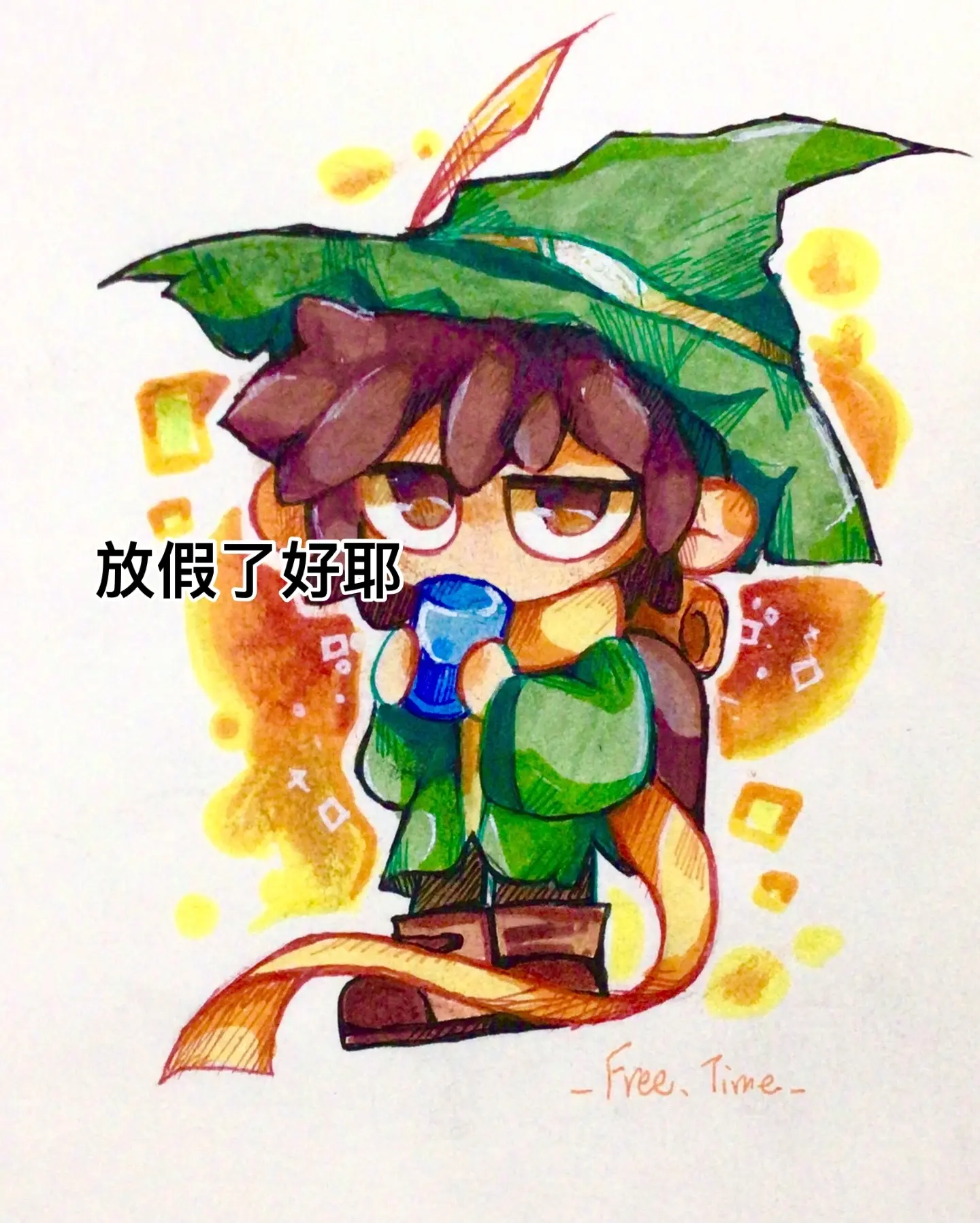 oc 稿件 史力奇 纸绘