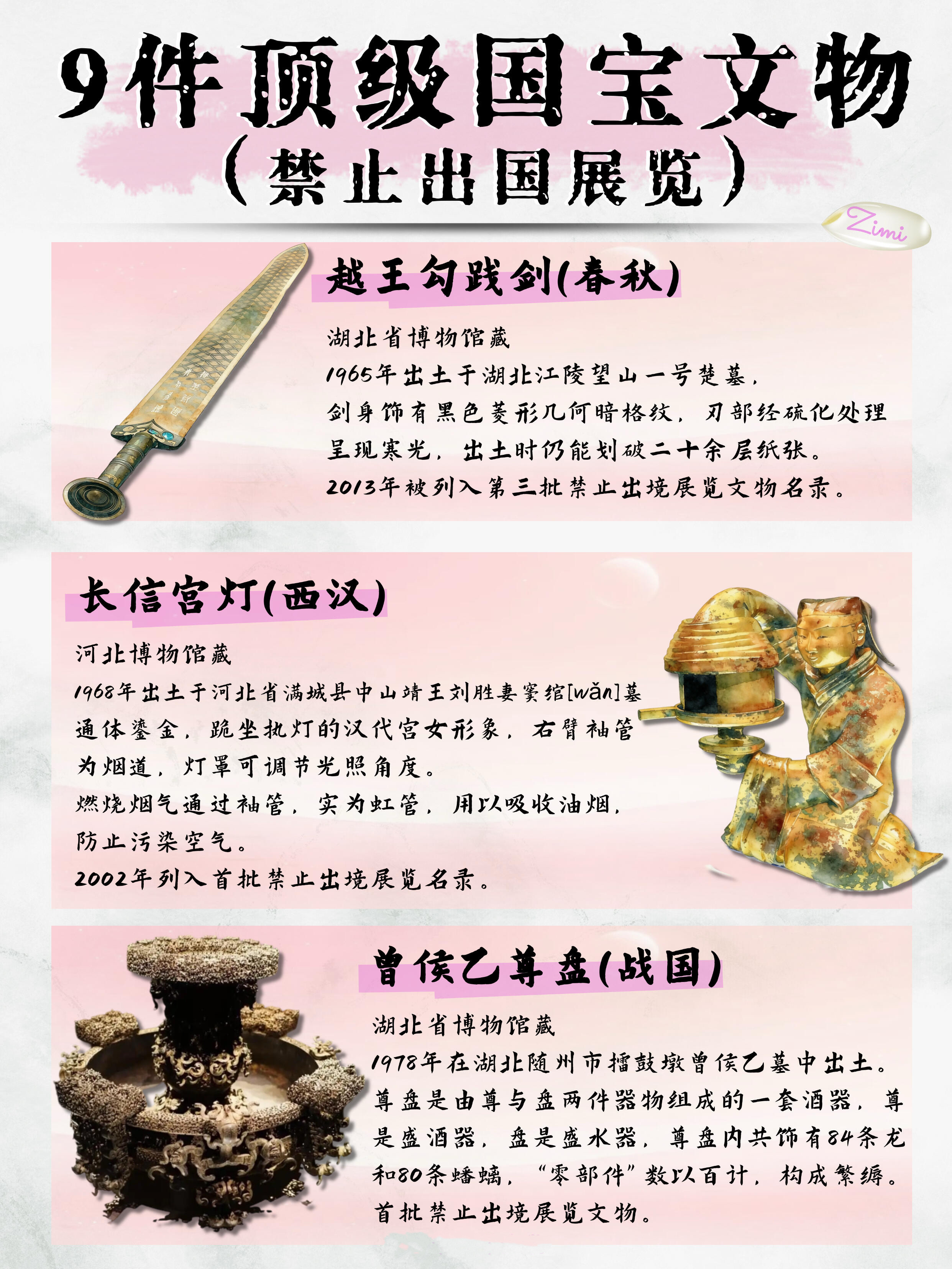 9 件禁止出境的国宝，每一件都是艺术巅峰！ 