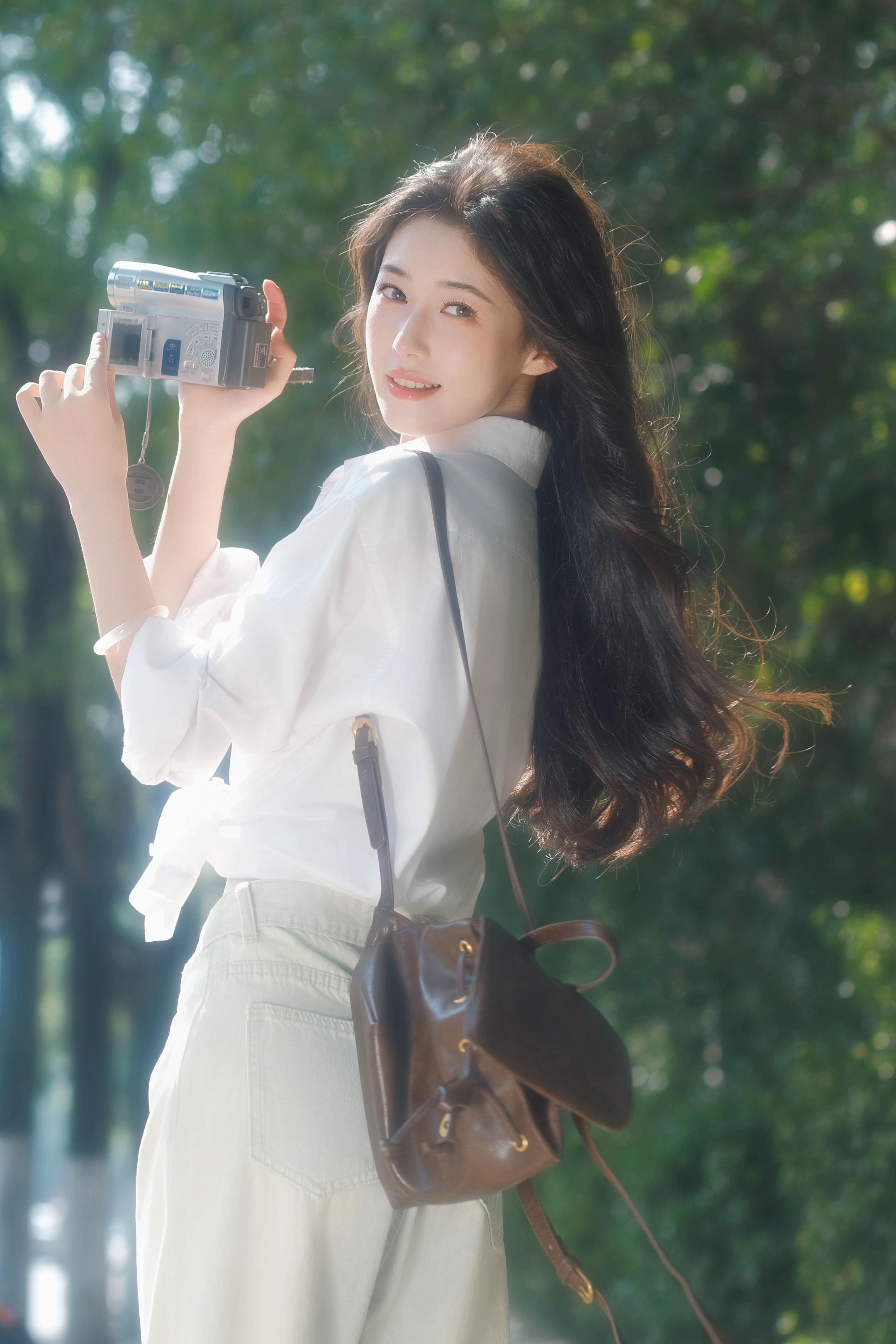 拍照姿势 少女写真 西安约拍 街边拍照