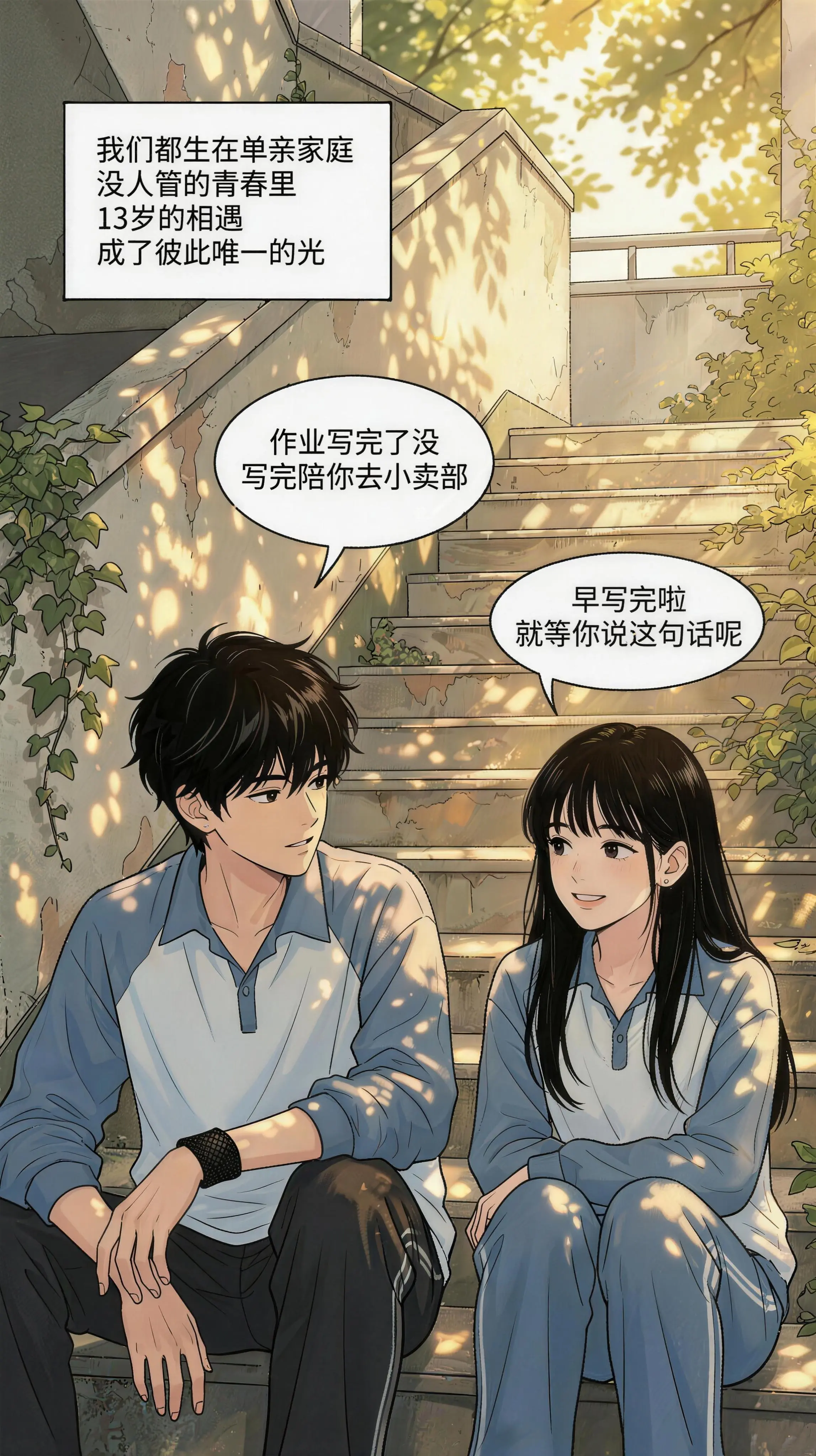 苦日子相搀扶，好日子并肩走。