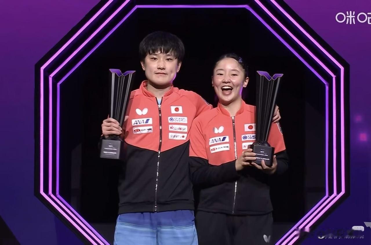 兄妹双双拿下单打冠军！
 
最近乒坛最大的看点，就是张本智和、张本美和兄妹，在W