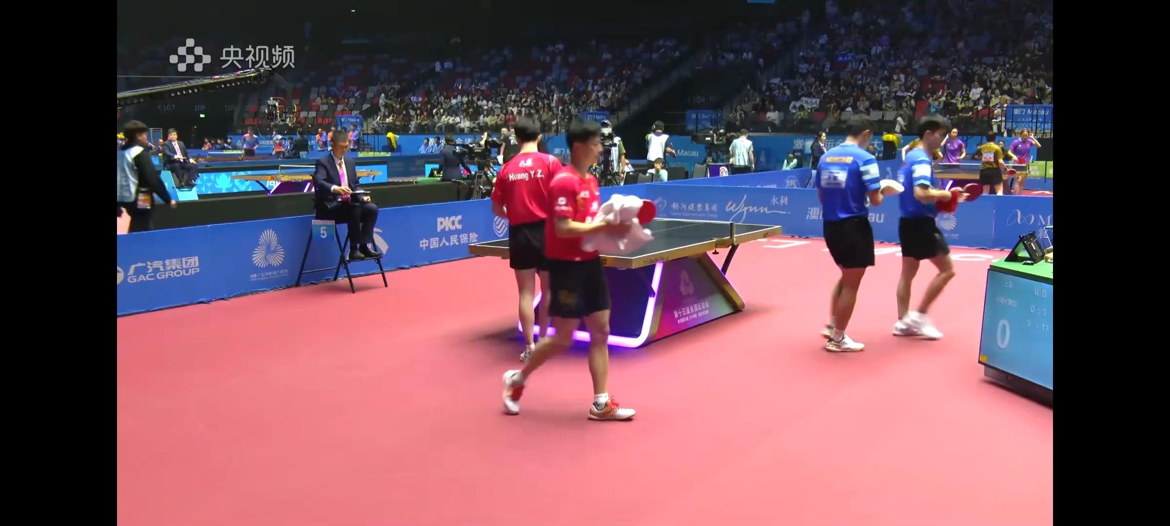 第一盘双打辛苦了，龙龙单打加油