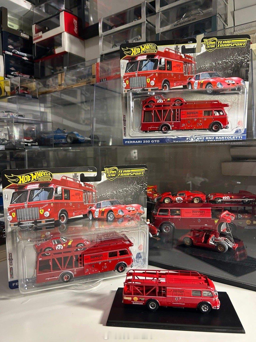 风火轮Hot Wheels的法拉利运输车Team Transport & 250