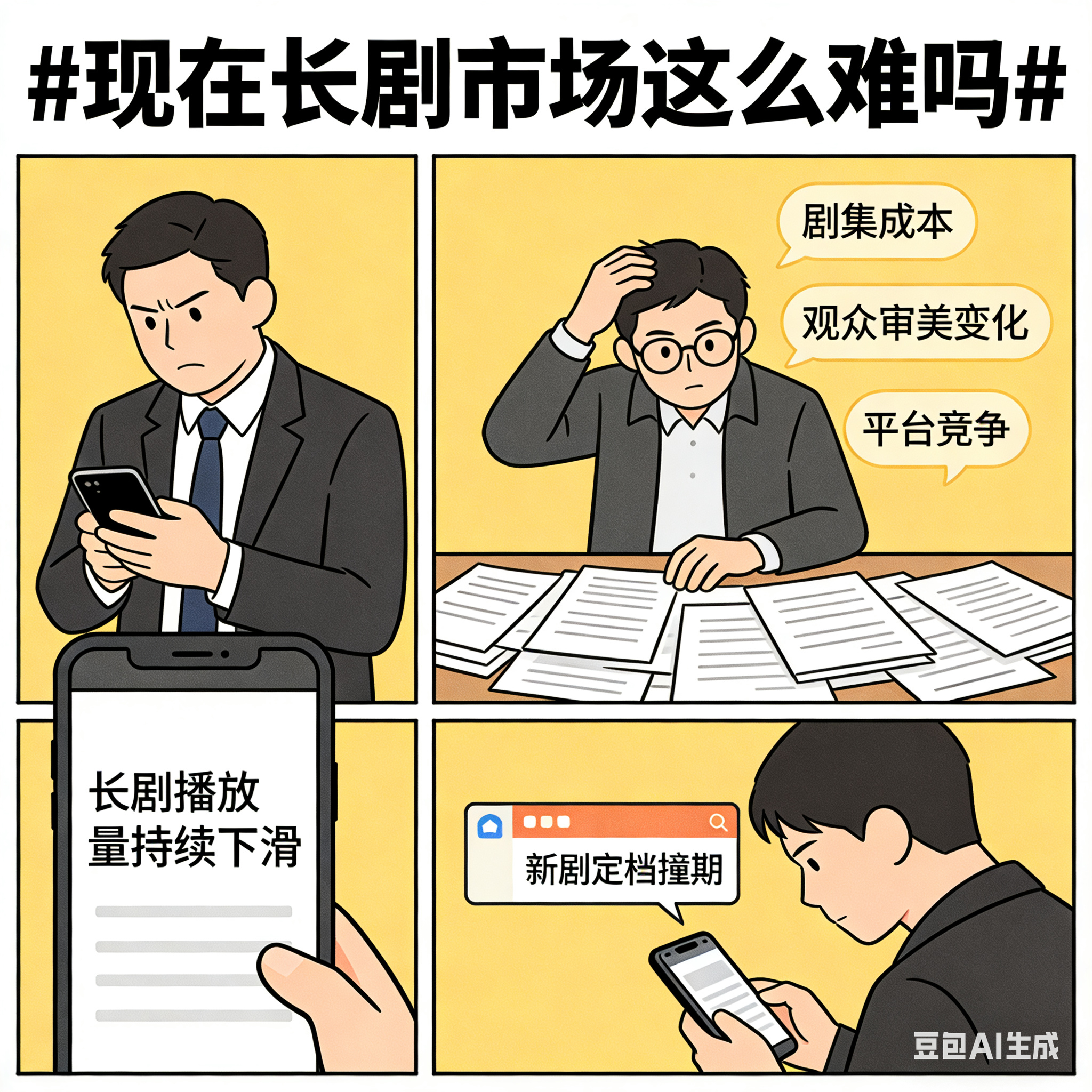 现在长剧市场这么难吗 这么多年编剧的写剧本能力还是首要问题，直接定了整个剧的大方