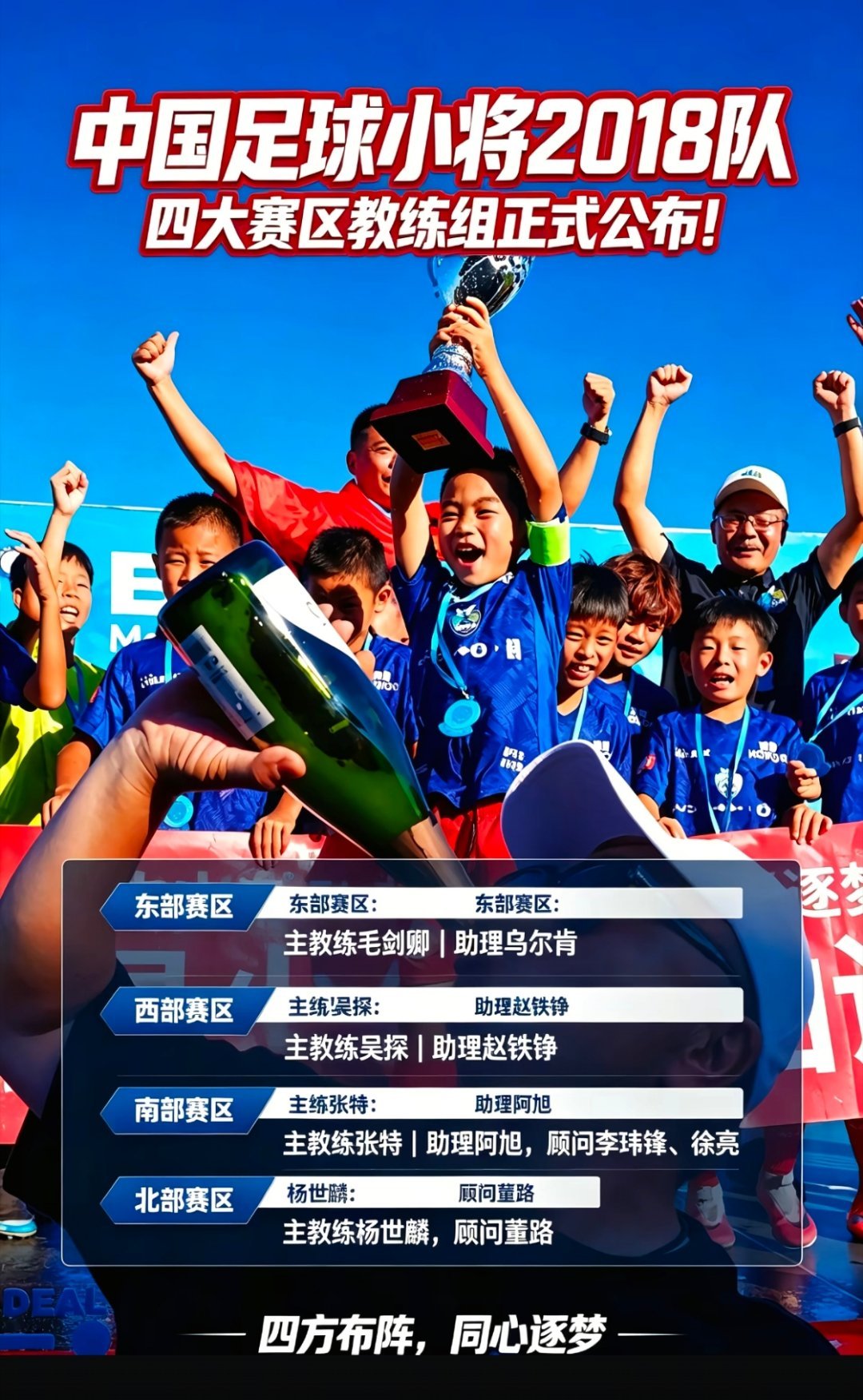 中国足球小将2018队李玮峰任中国足球小将顾问 中国足球小将2018队东西南北四