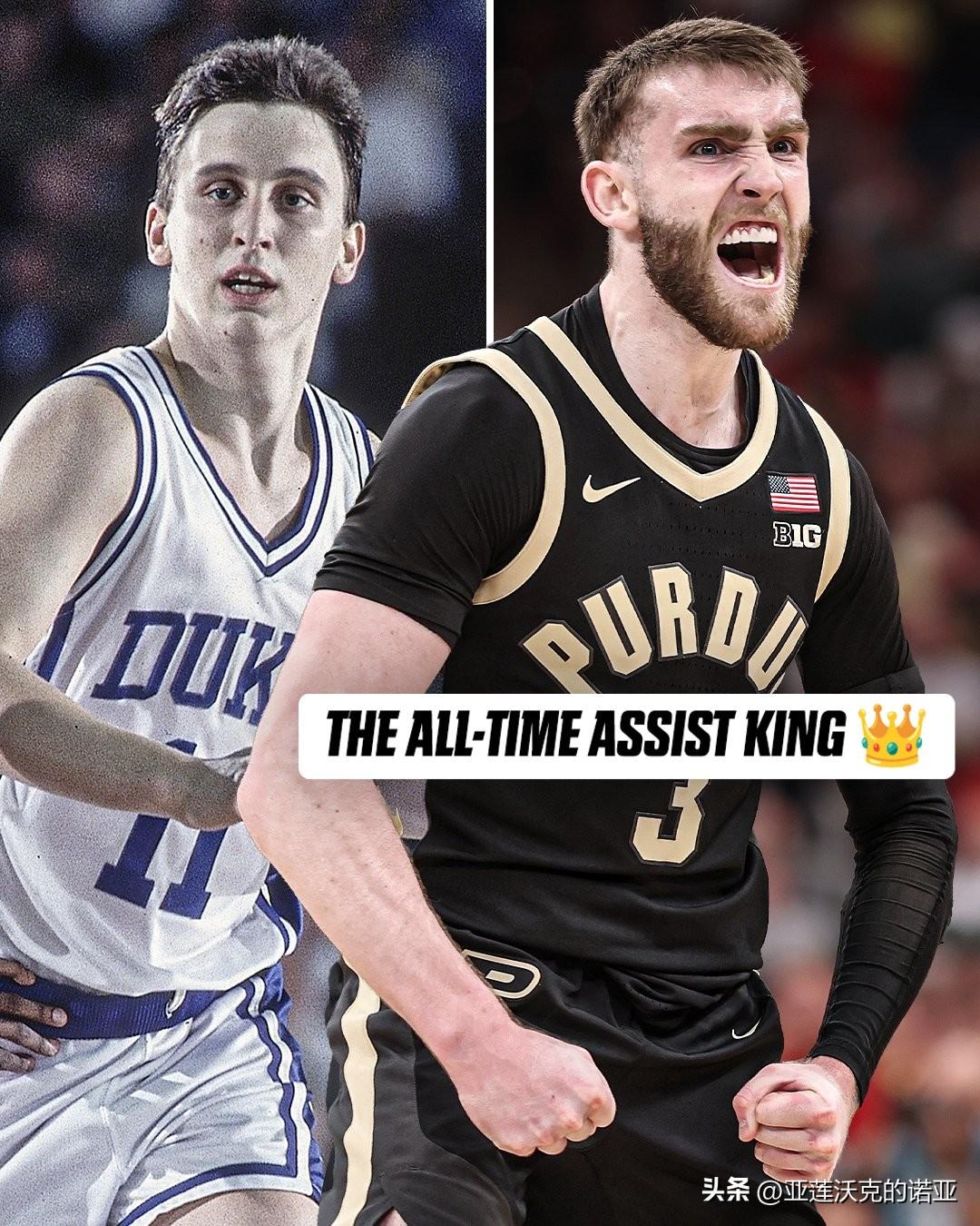 普度大四控卫Braden Smith成功打破杜克Bobby Hurley的107