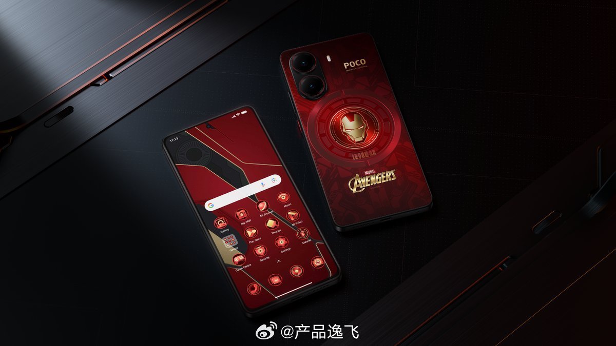 小米POCO  X7 系列，海外独享的钢铁侠定制版[哆啦A梦害怕] 